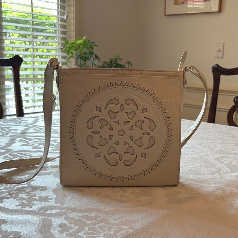 Brighton Ferrara Cream Crossbody Bag
